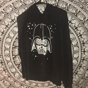 black star wars darth vador hoodie